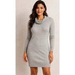 Smartwool Granite Falls Merino Sweater Dress Dark Gray Size Medium